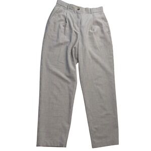 Aritzia Little Moon High Waist Trousers Pleated Plaid Cropped Viscose Blend 6